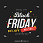 Colorful black friday background Free Vector