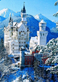 位于德国巴伐利亚州的新天鹅堡，让我想起了纳尼亚里面冰雪女王的城堡