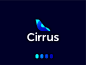 Cirrus, logo design for flights ticketing ai icon symbol airlines aviation letter mark monogram flights ticketing c airplane fin bird tail a l e x t a s s l o g o d s g n b c f h i j k m p q r u v w y z tickets pricing bi rm data revenue management logoma