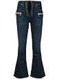 flared corset jeans