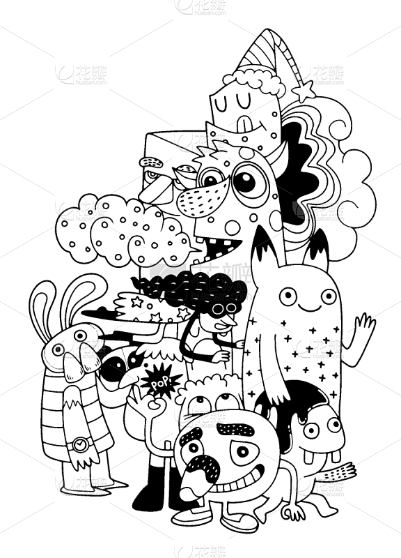 可爱的,外星人,矢量,绘画插图,友谊,酷...