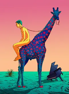 超现实画荒诞的艺术氛围插画合集欣赏
作者：Olivier Bonhomme ​​​​