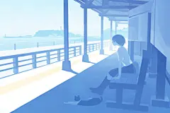 【日本插画师 大宮 一组治愈唯美风插画】
（作者推ID：omiya_io ） ​​​​