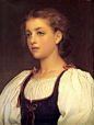 英国画家弗雷德里克·莱顿（Frederic Leighton）作品欣赏       Biondina