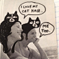 One fun thing I do is draw #cathair on every person in every magazine I read. #ineedtogetahobby