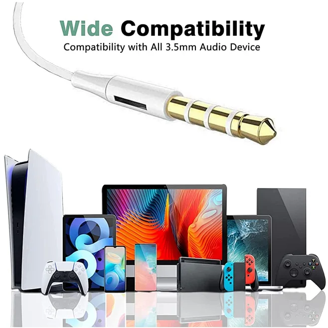 Amazon.com: [2 Pack] WEIZY Aux Earbuds, Vize 3.5mm Wired Headphones