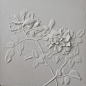花浮雕上色#画画 #浮雕壁画 #花 - 小红书