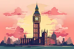 扁平风外国彩色商业插画