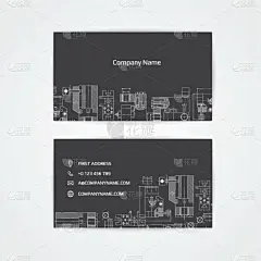工程师,名片,商务,请柬,几何形状,技术,模板,现代,图表,画画