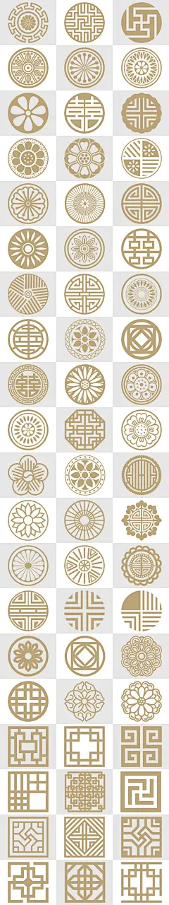 中秋佳节月饼模型图案中国风花纹边框纹理图案PNG免扣素材