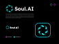 SoulAi- artificial intelligence Logo Design ai artificial artificial intelligence branding chatgpt creative design icon intelligence logo logo design logodesign logos minimalist modern openai software soulai technology