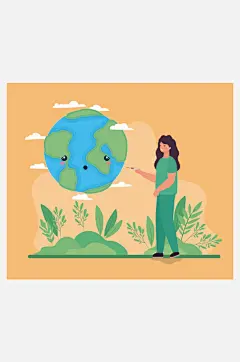 矢量卡通手绘医生人物插画-众图网