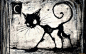 猫哥特式单色艺术品 - 壁纸（#2731780）/ Wallbase.cc