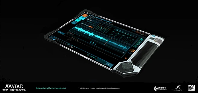 Avatar Frontiers of Pandora - RDA tablet and screen designs-花瓣网