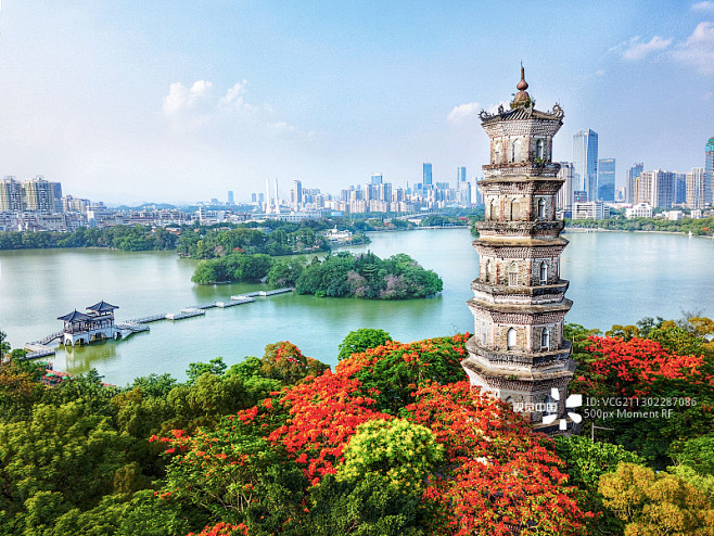 惠州西湖古塔图片素材
