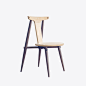 吱音 官帽椅纯实木椅设计师极美家具现代新中式家具靠背椅凳餐椅-淘宝网