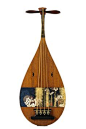 A beautiful Japanese biwa, or short necked lute.