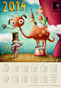 Calendar for Groteska Theatre on Behance