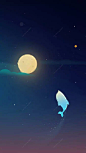 卡通星空H5背景素材jpg背景图_新图网 https://ixintu.com 卡通素材 月亮素材 蓝色背景 卡通 童趣 鲸鱼背景素材 夜空H5背景 手绘