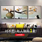 客厅装饰画壁画现代沙发背景墙三联画浮雕画走廊过道立体招财挂画-tmall.com天猫