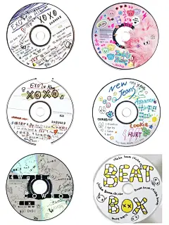 Kpop视觉情绪板｜涂鸦风CD设计 