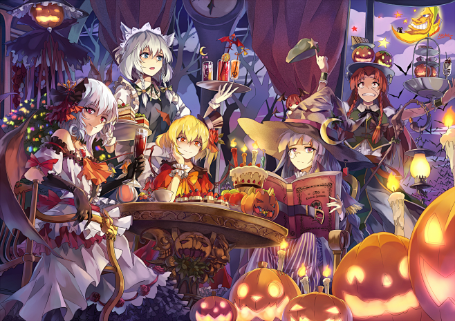 紅魔館halloween Neko 真 提督無双 のイラスト Pixiv