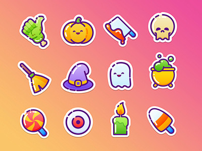 40 Halloween icons