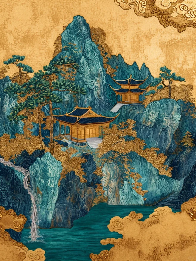 东方美学 青山鎏金-花瓣网