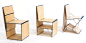 [DIY可折叠座椅设计] “loop chair”是设计师 boaz mendel的作品，这款座椅是由7块长度不同的板子组成，这些板子再用五金件相互连接形成一个回路。完成后的设计可以自由创作多种不同的家具形式。折叠五金连接件并附加一些特殊的链接装置可以改变这款椅子的形态，根据需求满足不同的需要。