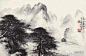 著名画家黎雄才山水画作，萧然独往，风格独特
黎雄才(1910~2001)，广东省肇庆人，祖籍广东省高要。当代国画家、美术教育家，岭南画派卓有成就的代表人物。擅长巨幅山水画，精于花鸟草虫，画作气势浑厚，自具风貌，被评论界称为"黎家山水"。