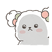 扎丸子头の小狗表情包 ՞ ･ ˂ ՞੭