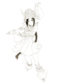 练线条！圣蝎使阿幼朵。 ​​​​