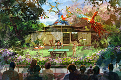 画花花一朵采集到景观——rendering