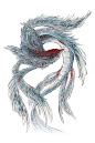 山海經-鰼鰼之魚：又北三百五十里，曰涿光之山，囂水出焉，而西流注于河。其中多鰼鰼之魚，其狀如鵲而十翼，鱗皆在羽端，其音如鵲，可以禦火，食之不癉。