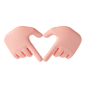 Love hand gesture 3D Illustration