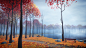 Autumn Lake, Milan Vasek : just wanted to make a calm autumn scene...