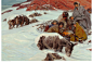 TOM LOVELL (American, 1909-1997) Fremont Crossing the Rockies Oil on canvas 22 x 32 inches