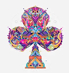 梅花高清素材 几何形 手绘 扑克 色块 装饰 免抠png 设计图片 免费下载
