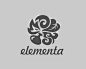 ELEMENTA标志 香水 灰色 瓶子 火苗 叶子 香味 商标设计  图标 图形 标志 logo 国外 外国 国内 品牌 设计 创意 欣赏