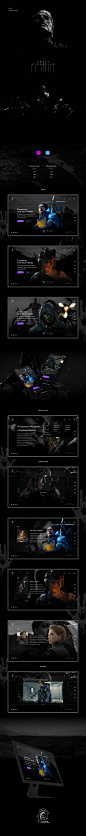 Death Stranding UI/UX : UI/UX Website concept