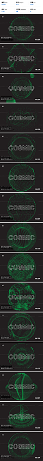 1401362 Vector Cosmic 15款抽象科幻银河宇宙粒子行星爆炸矢量素材