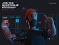 Happy New UI! futuristic ui octanerender character hero image c4d 3d render character design design illustration