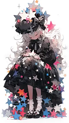 AI数字艺术人物插画-众图网