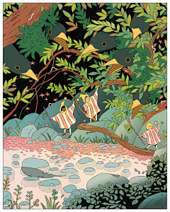 猫猫头头采集到风格·插画