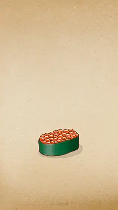  #随手一画# 寿司手机壁纸 ✲ﾟ｡.(✿╹◡╹)ﾉ☆.｡₀:*ﾟ✲ﾟ*:₀｡