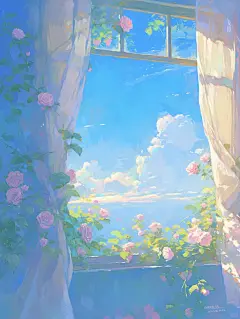 治愈系插画 | 花自开，我自赏，春自来～ - 小红书
