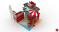 display design FSU shopper marketing Floor Standing Unit Supermarket Stand posm
