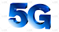 移动行业的第五代，5G技术的3d图标