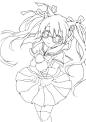 日本动漫线描素材图 (511)