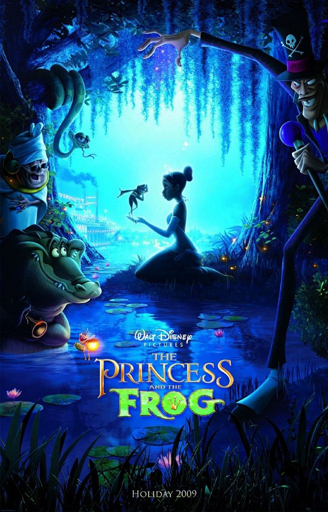【公主与青蛙（2009）】 #电影海报#